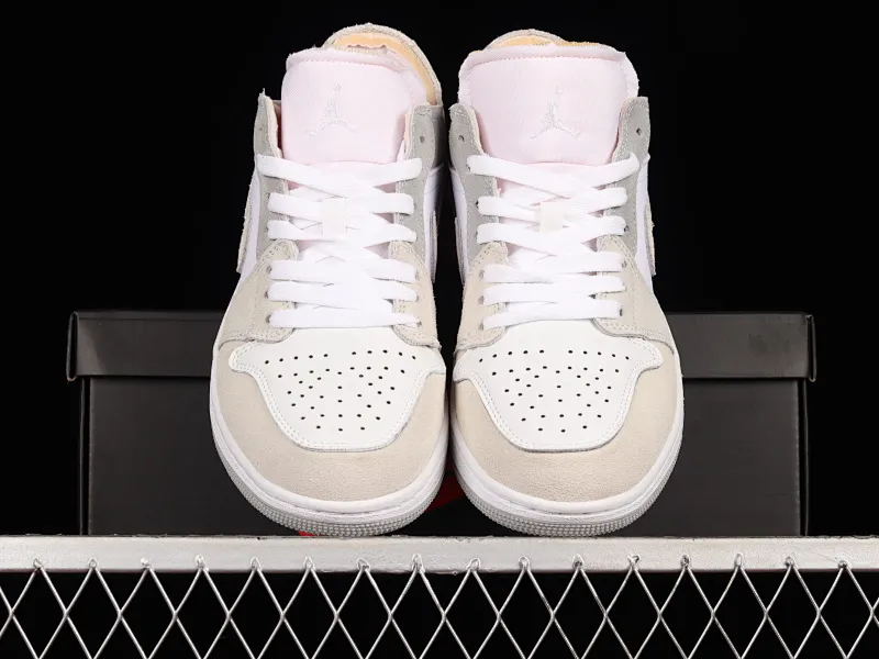 All categories Air Jordan Jordan series basketball shoes Air Jordan 1 Low Z version Air Jordan 1 Low "White and Phantom" AJ1 Joe 1 rice white retro culture and leisure sports sneakers DN1635-100